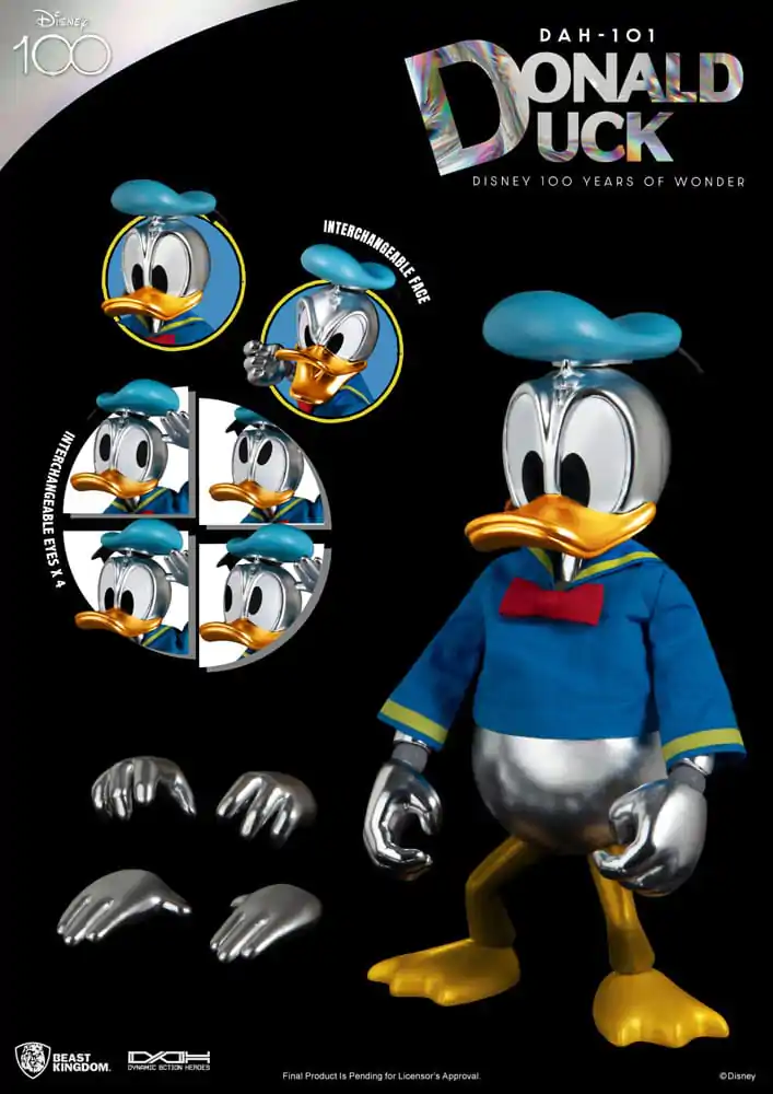 Disney 100 Years of Wonder Dynamic 8ction Heroes Action Figure 1/9 Donald Duck 16 cm product photo