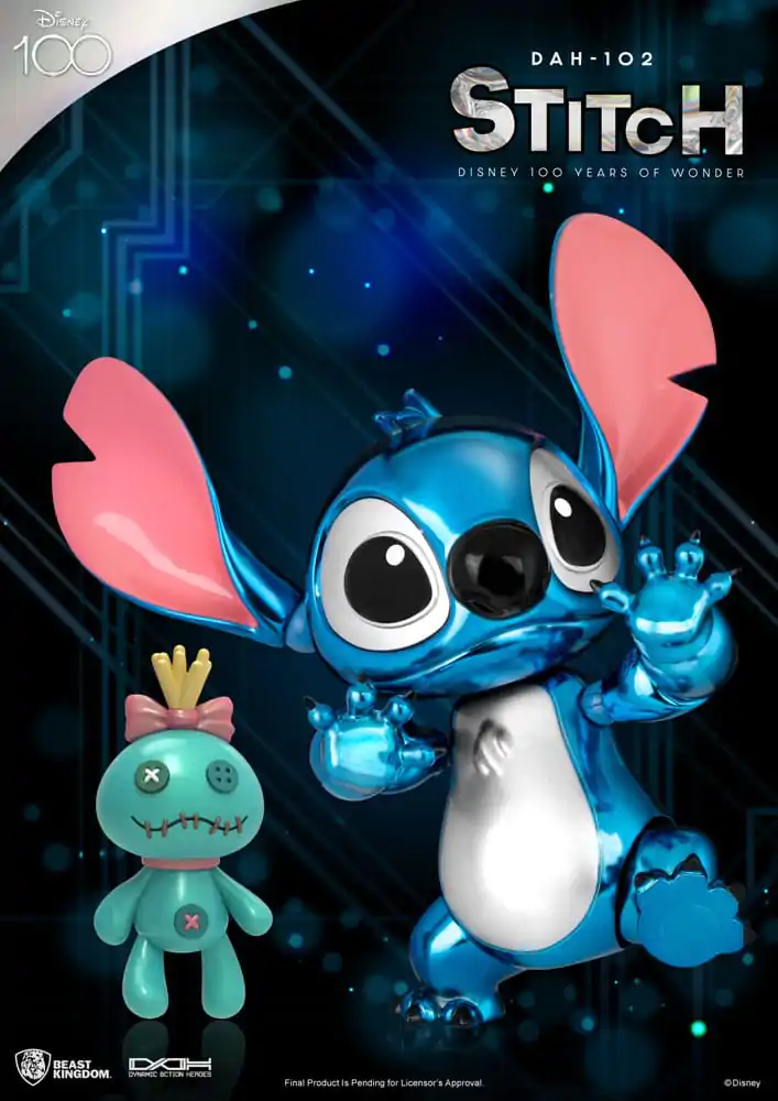 Disney 100 Years of Wonder Dynamic 8ction Heroes Action Figure 1/9 Stitch (Lilo & Stitch) 16 cm termékfotó