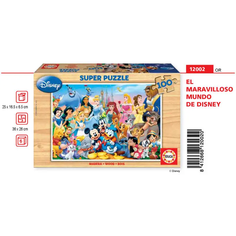 Disney The Wonderful World of Disney puzzle 100pcs product photo