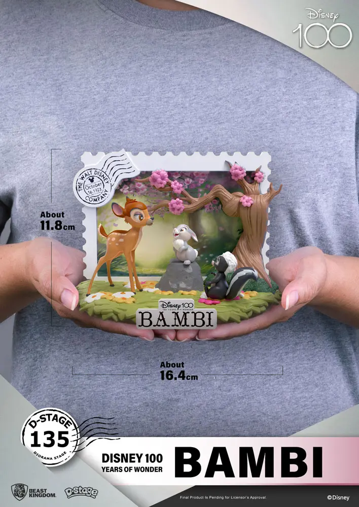 Disney 100th Anniversary D-Stage PVC Diorama Bambi 12 cm termékfotó