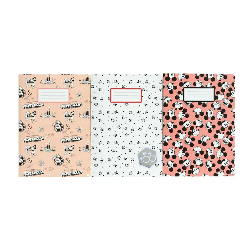 Disney 100th Anniversary Mickey pack 3 A5 notebooks product photo