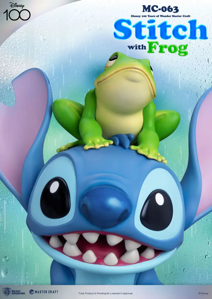 Disney 100th Master Craft Statue Stitch with Frog 34 cm product photo