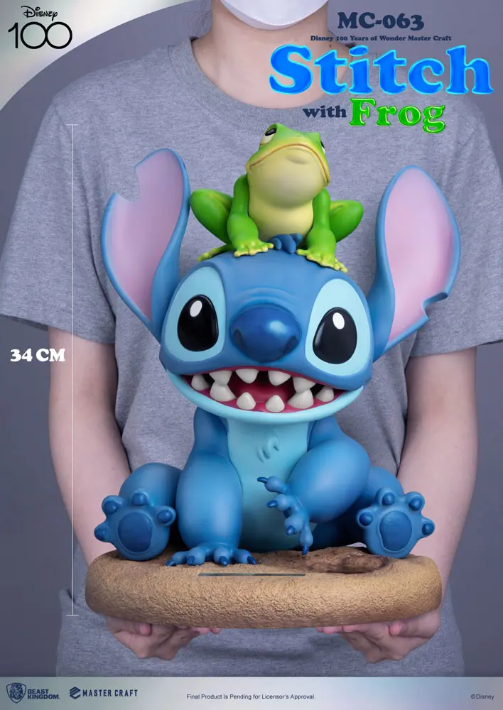 Disney 100th Master Craft Statue Stitch with Frog 34 cm product photo