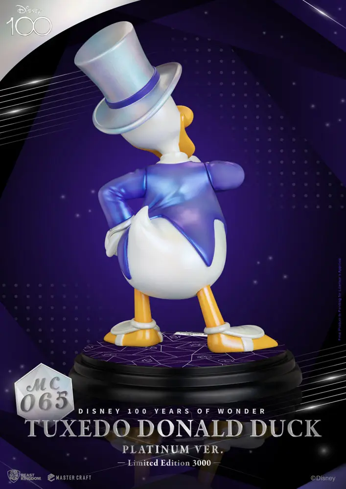 Disney 100th Master Craft Statue Tuxedo Donald Duck (Platinum Ver.) product photo