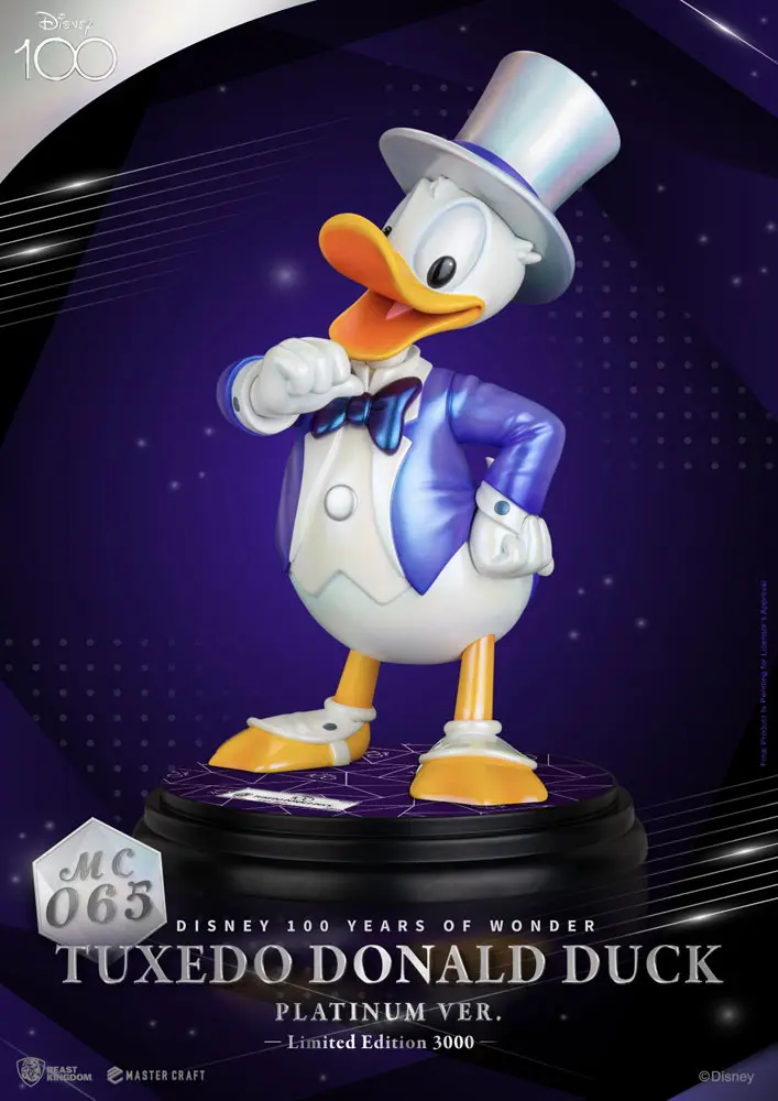 Disney 100th Master Craft Statue Tuxedo Donald Duck (Platinum Ver.) termékfotó