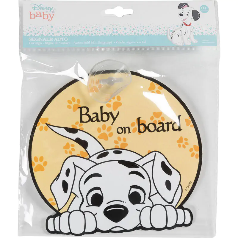 Disney 101 Dalmatians baby on board Signal car product photo
