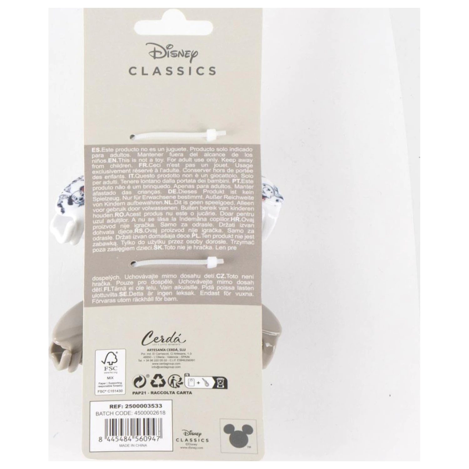 Disney 101 Dalmatians Fun Hair Clip Set 2 pcs product photo