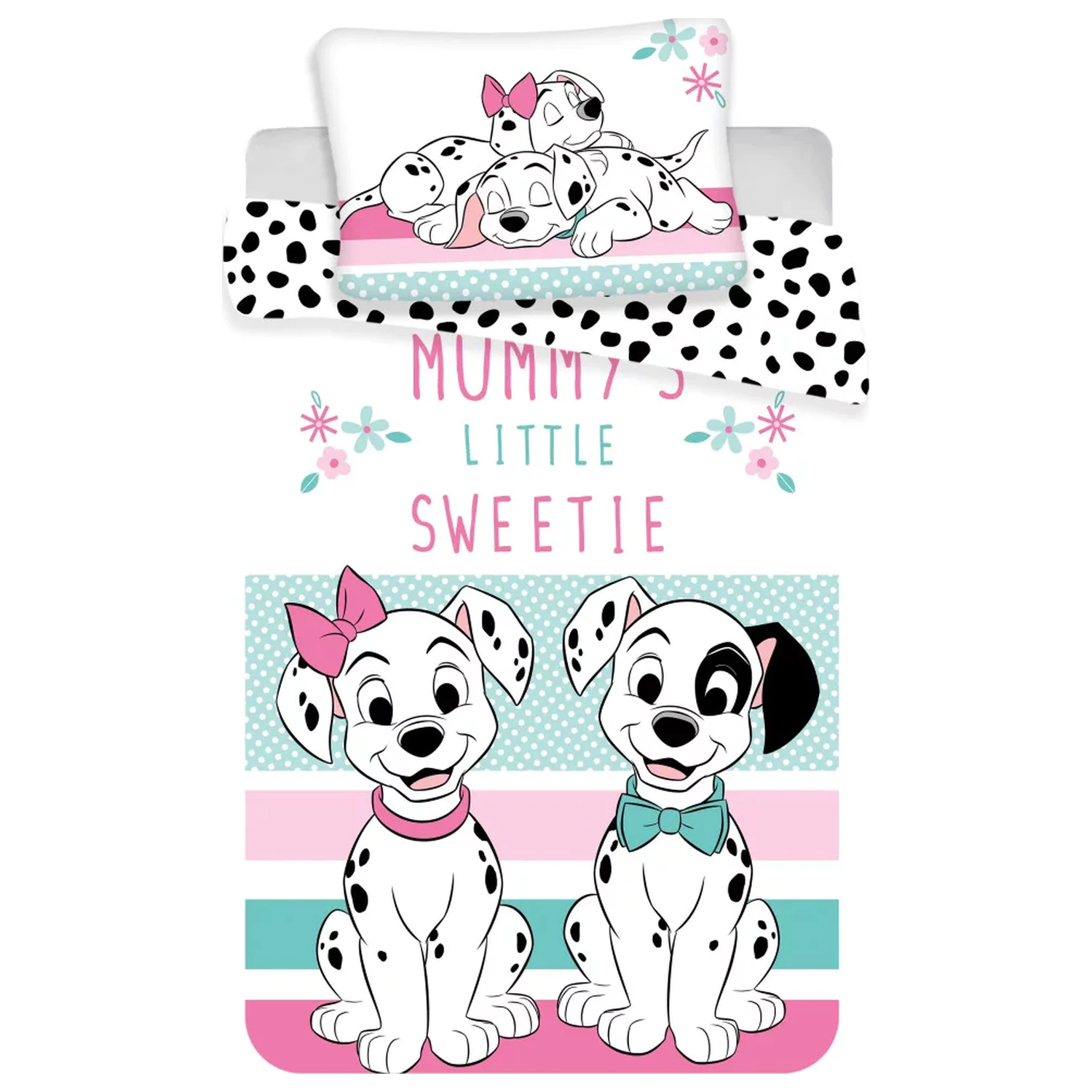 Disney 101 Dalmatians Sweetie kids duvet cover set product photo