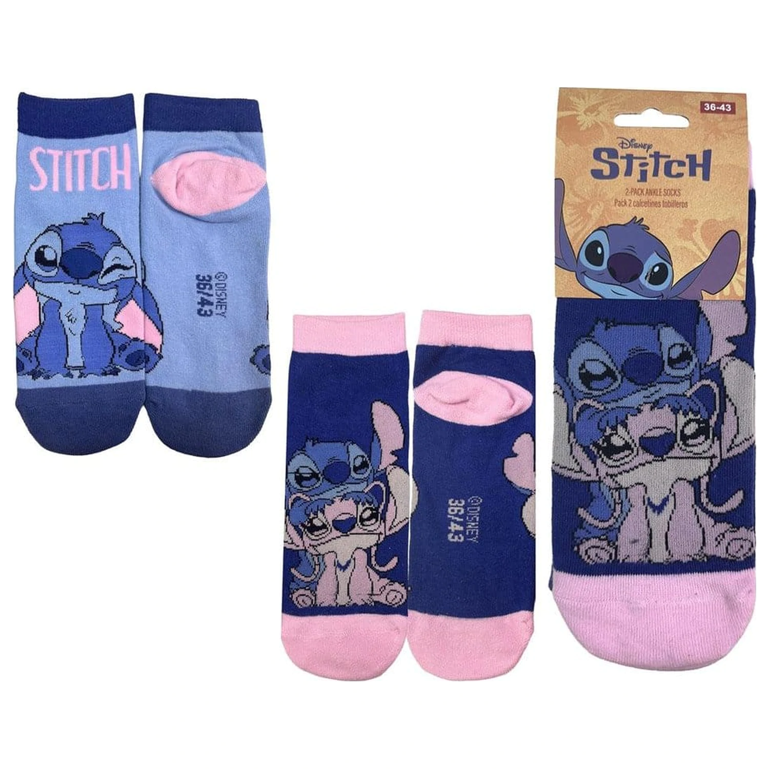 Disney Socks 2-Pack Stitch Short 36-43 product photo