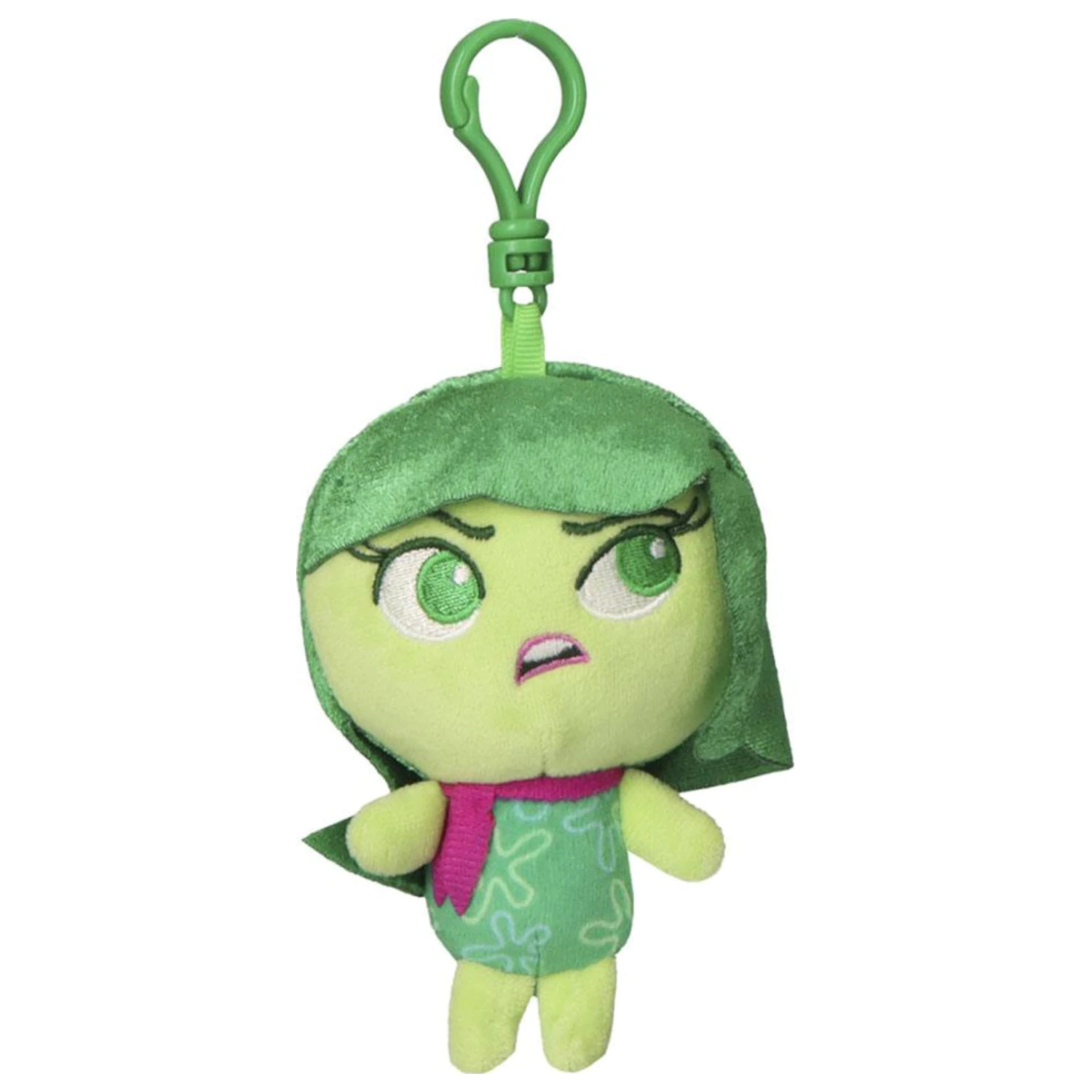 Disney Inside Out Disgust 3D Plush Figure with Clip, Bag Charm 12 cm product photo