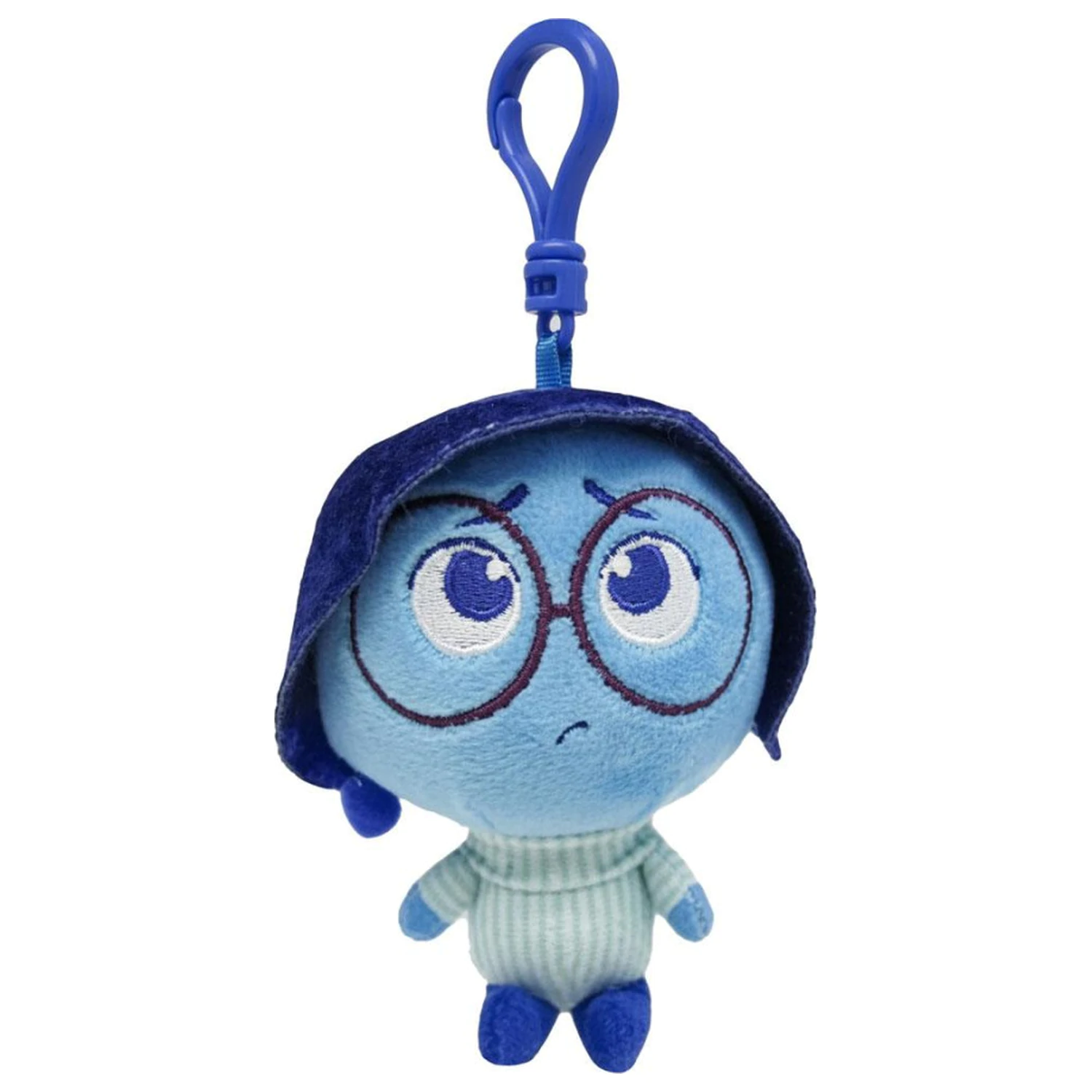 Disney Inside Out Sadness 3D plush figure with hanger, bag charm 12 cm product photo