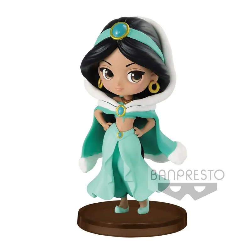 Disney Aladdin Jasmine Winter Q Posket figure 7cm product photo