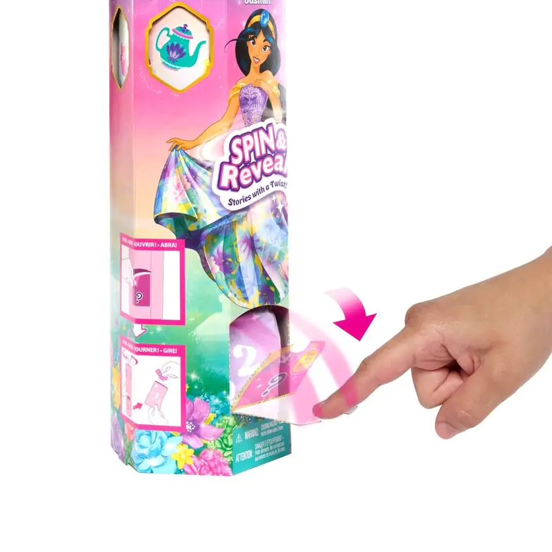 Disney Aladdin Spin Reveal Jasmine doll product photo