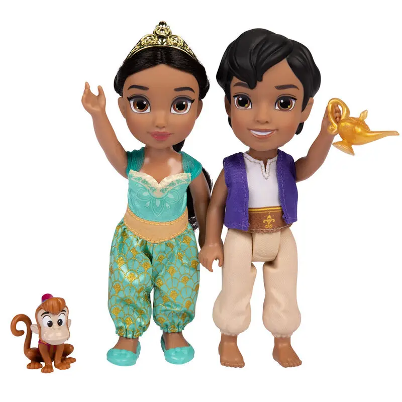 Disney Aladin Jasmine + Aladdin doll 15cm product photo