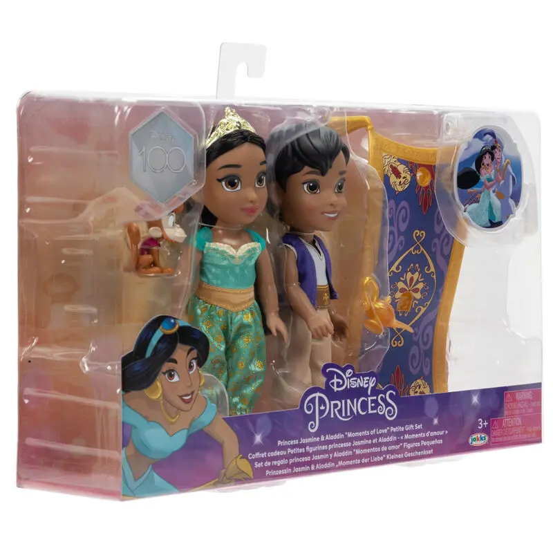 Disney Aladin Jasmine + Aladdin doll 15cm product photo