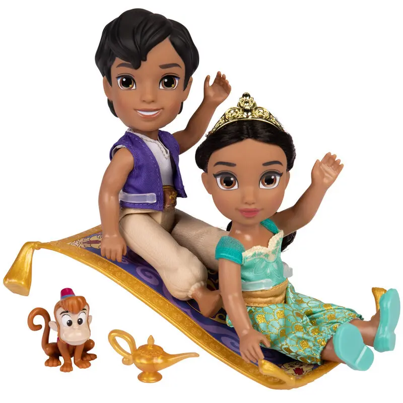 Disney Aladin Jasmine + Aladdin doll 15cm product photo