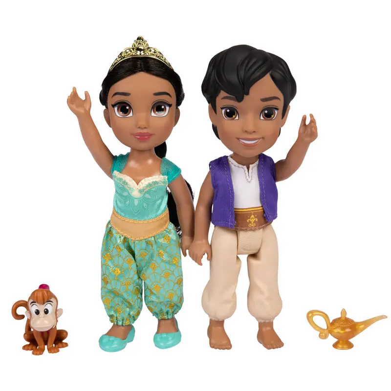 Disney Aladin Jasmine + Aladdin doll 15cm product photo