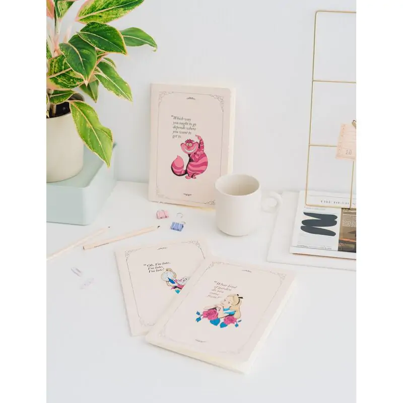 Disney Alice in Wonderland pack 3 A5 notebooks product photo