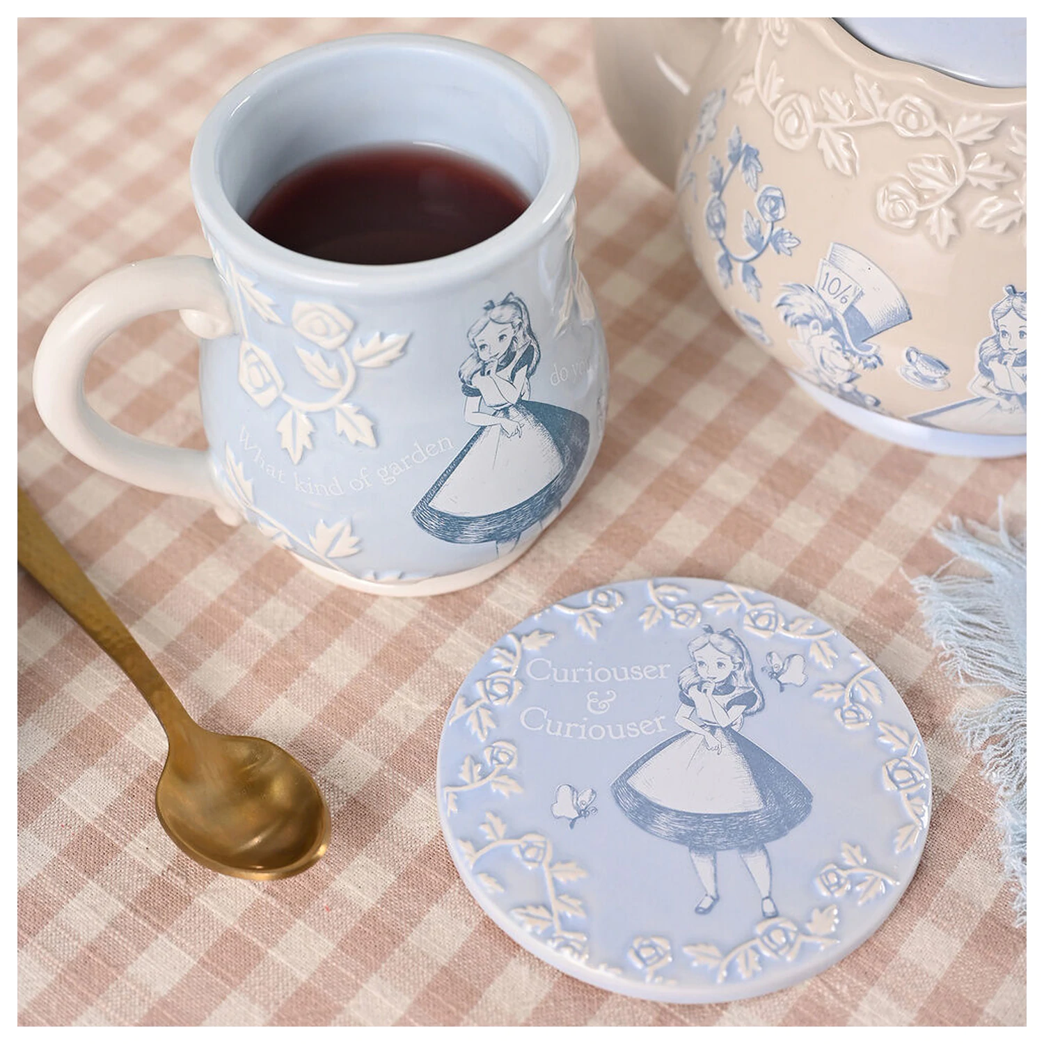 Disney Alice in Wonderland set of 4 coasters product photo