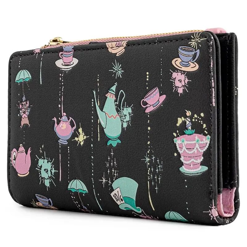 Loungefly Disney Alice in Wonderland A Very Merry Unbirthday to You wallet product photo