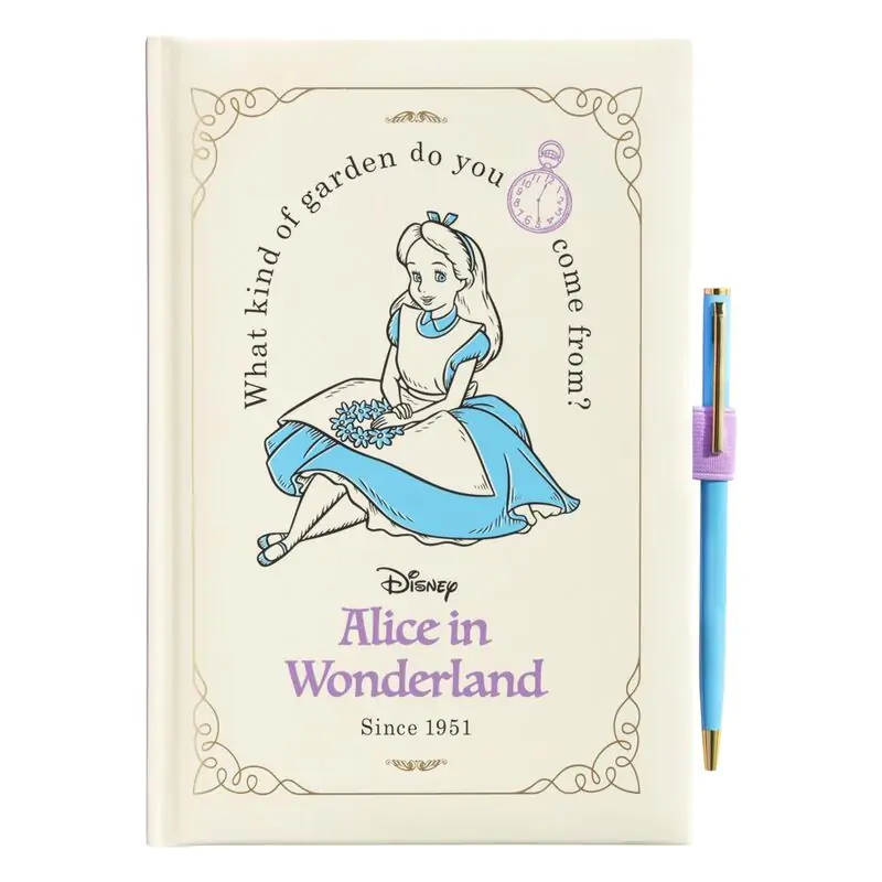 Disney Alice in Wonderland A5 premium notebook + pen product photo