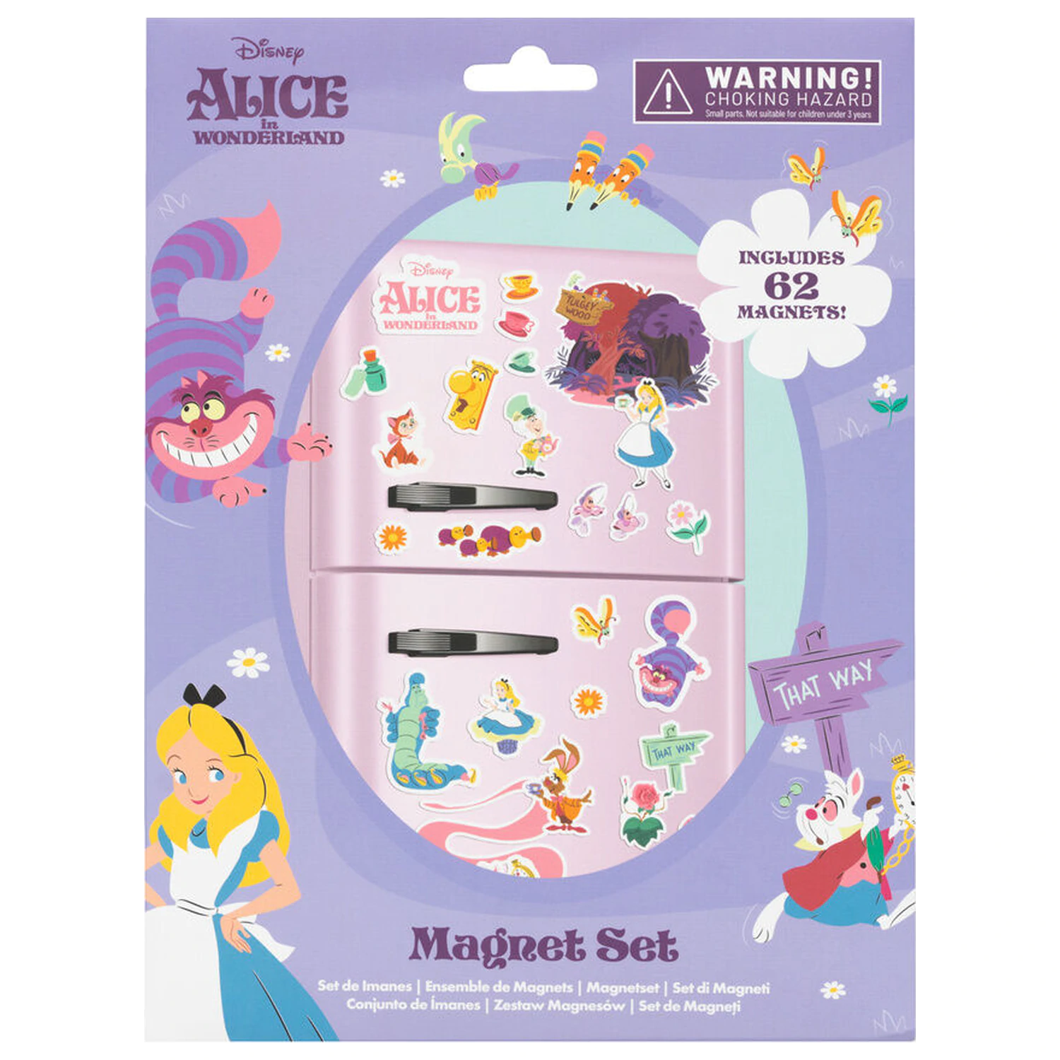 Disney Alice in Wonderland set of die-cut magnets product photo