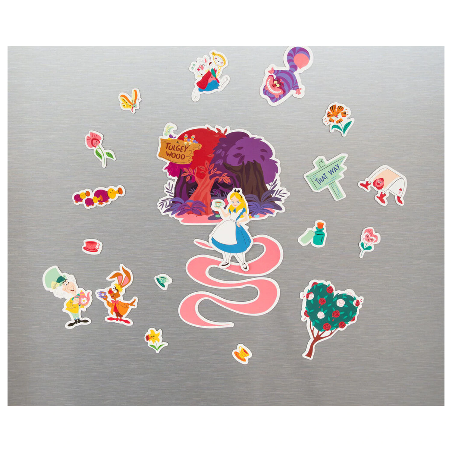 Disney Alice in Wonderland set of die-cut magnets product photo