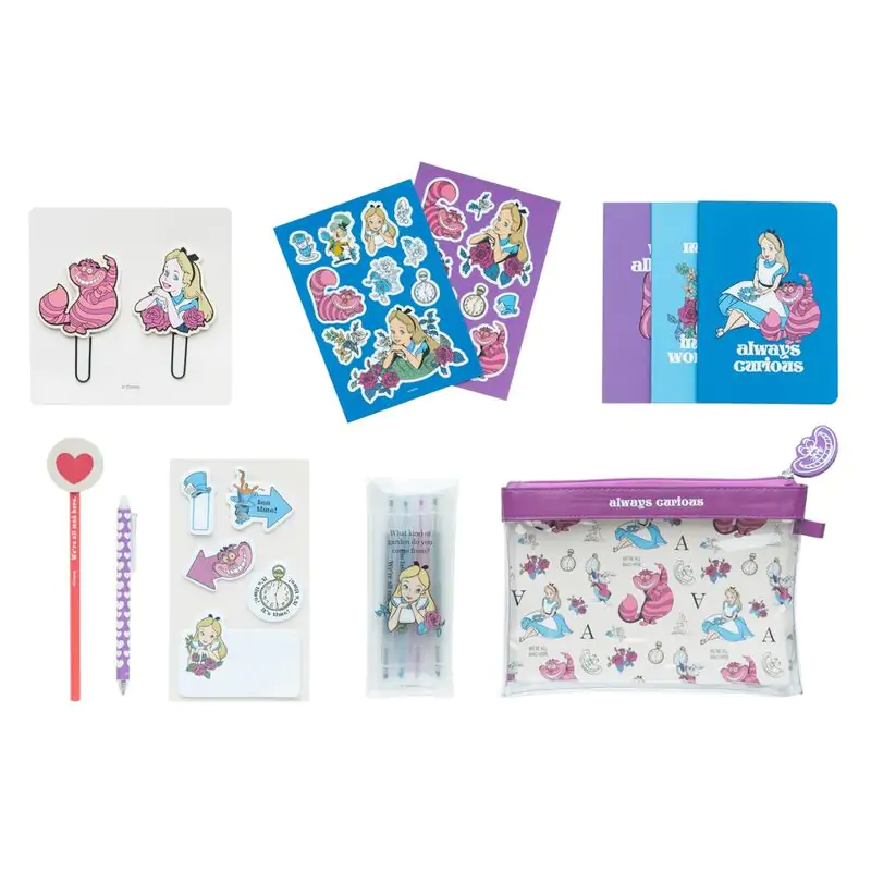 Disney Alice in Wonderland stationery kit product photo