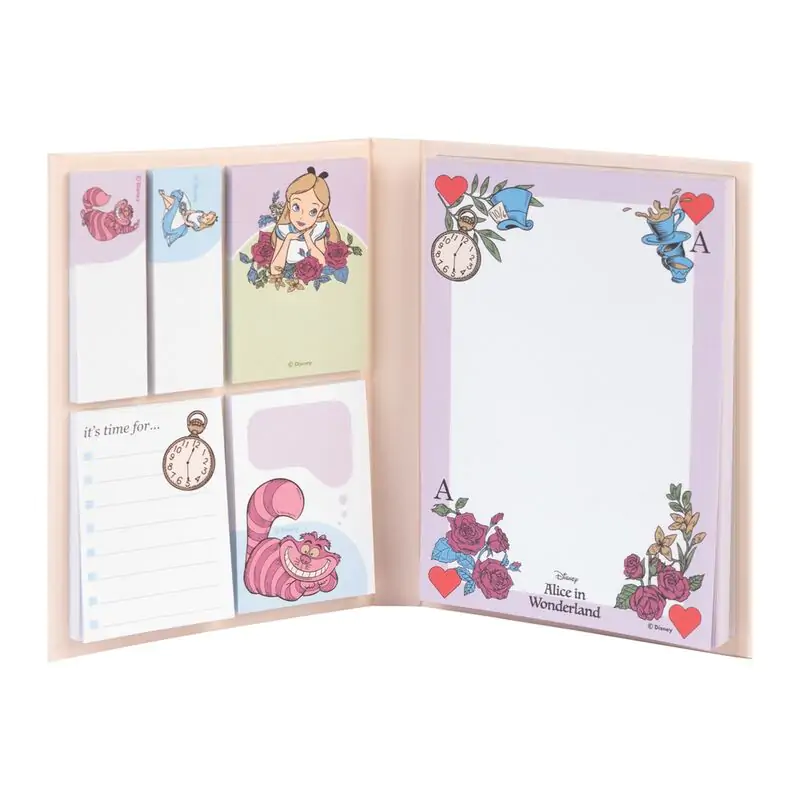 Disney Alice in Wonderland Sticky notes notebook termékfotó