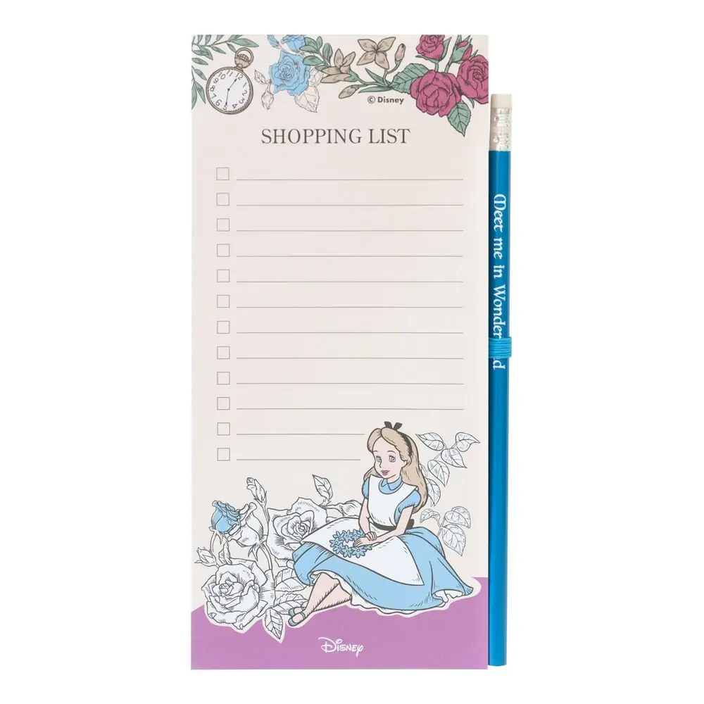 Disney Alice in Wonderland magnetic notepads product photo