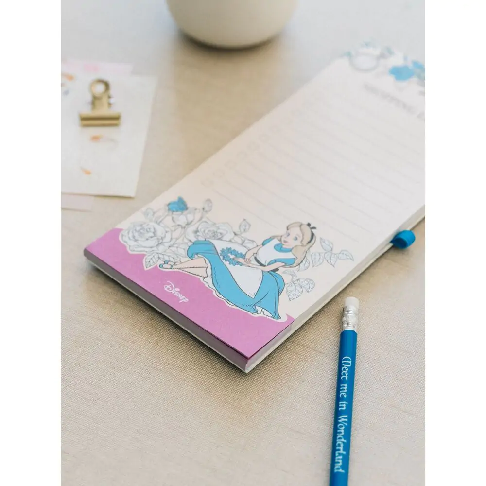 Disney Alice in Wonderland magnetic notepads product photo