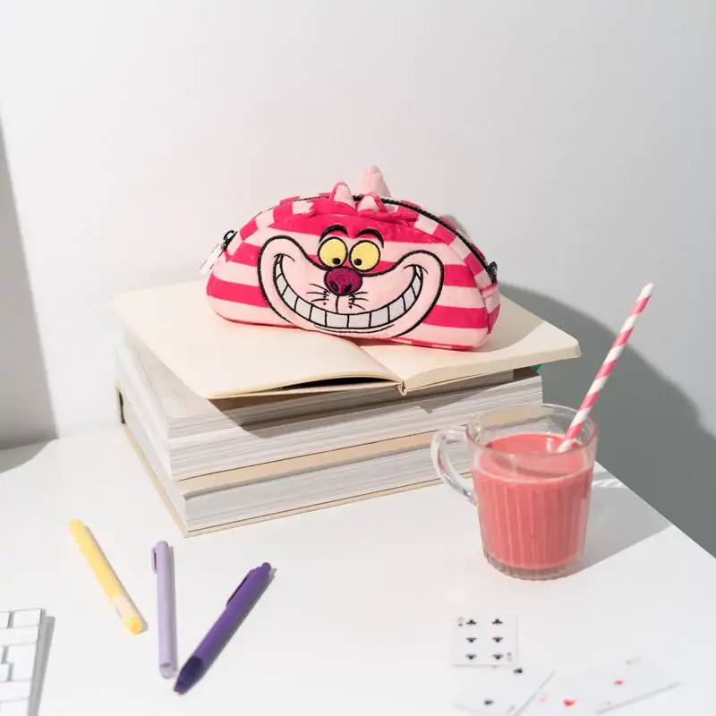 Disney Alice in Wonderland Cheshire cat plush pencil case product photo