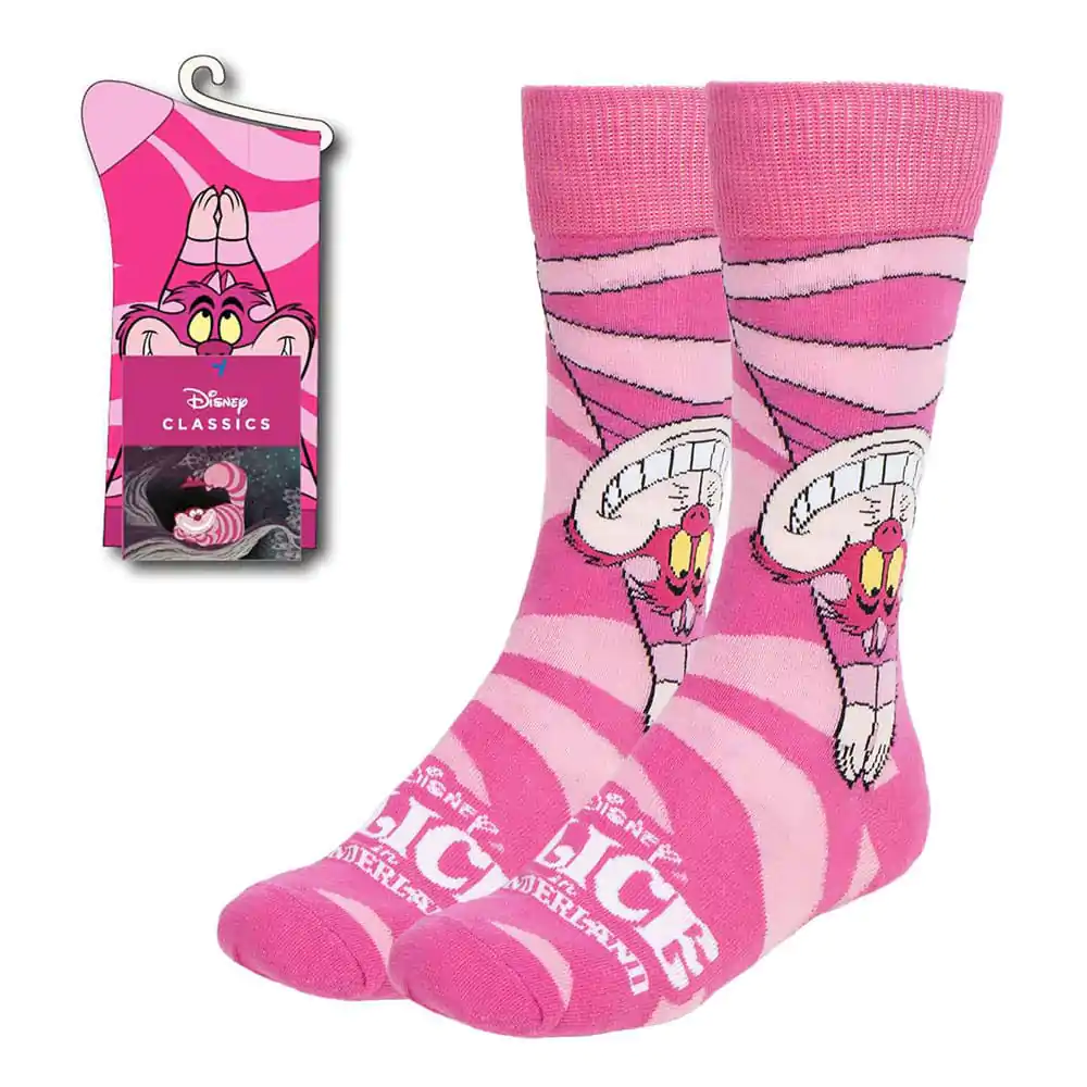 Disney Socks Alice in Wonderland Cheshire Cat Upside Down 36-43 termékfotó