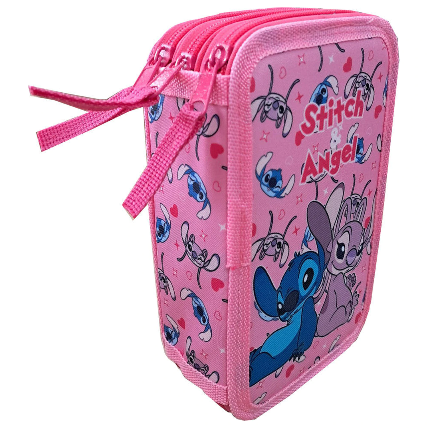 Disney Angel & Stitch triple pencil case product photo