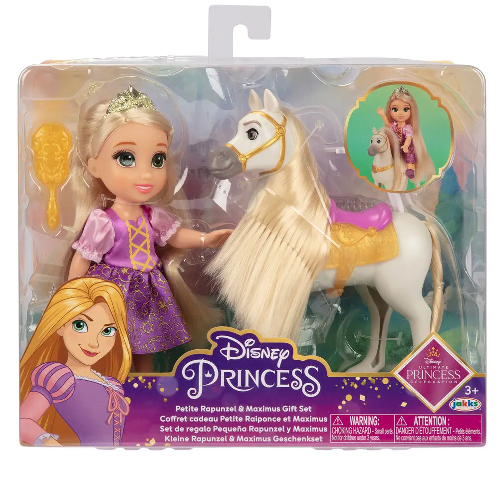 Disney Tangled Rapunzel + Maximus doll 15cm product photo