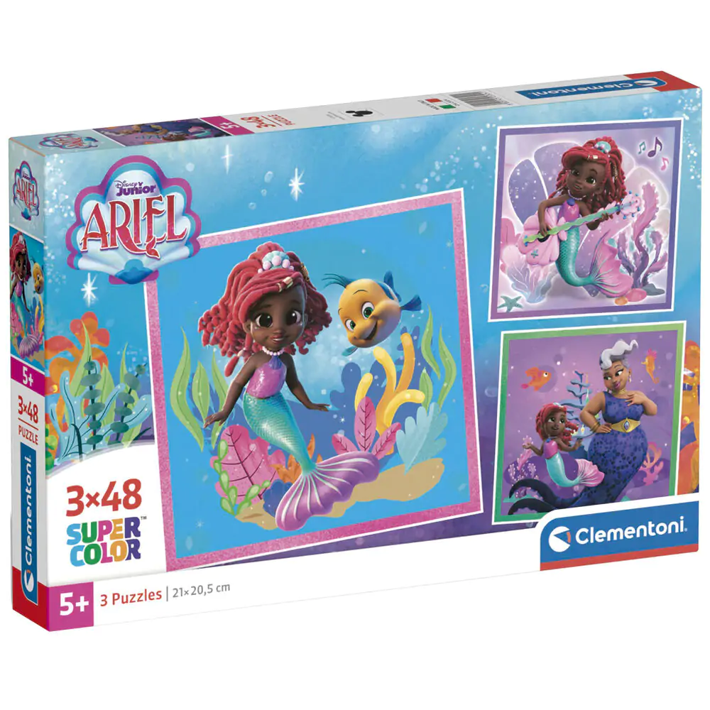 Disney Ariel puzzle 3x48pcs termékfotó