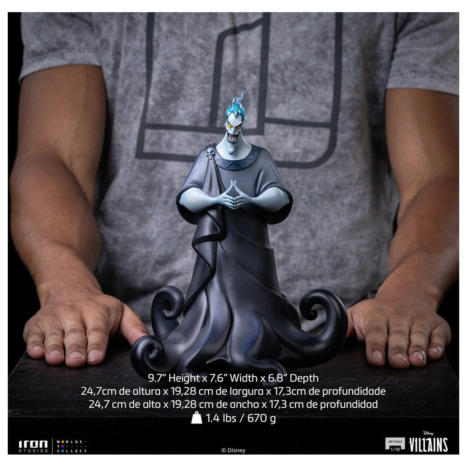 Disney Art Scale Statue 1/10 Hades Regular 25 cm product photo