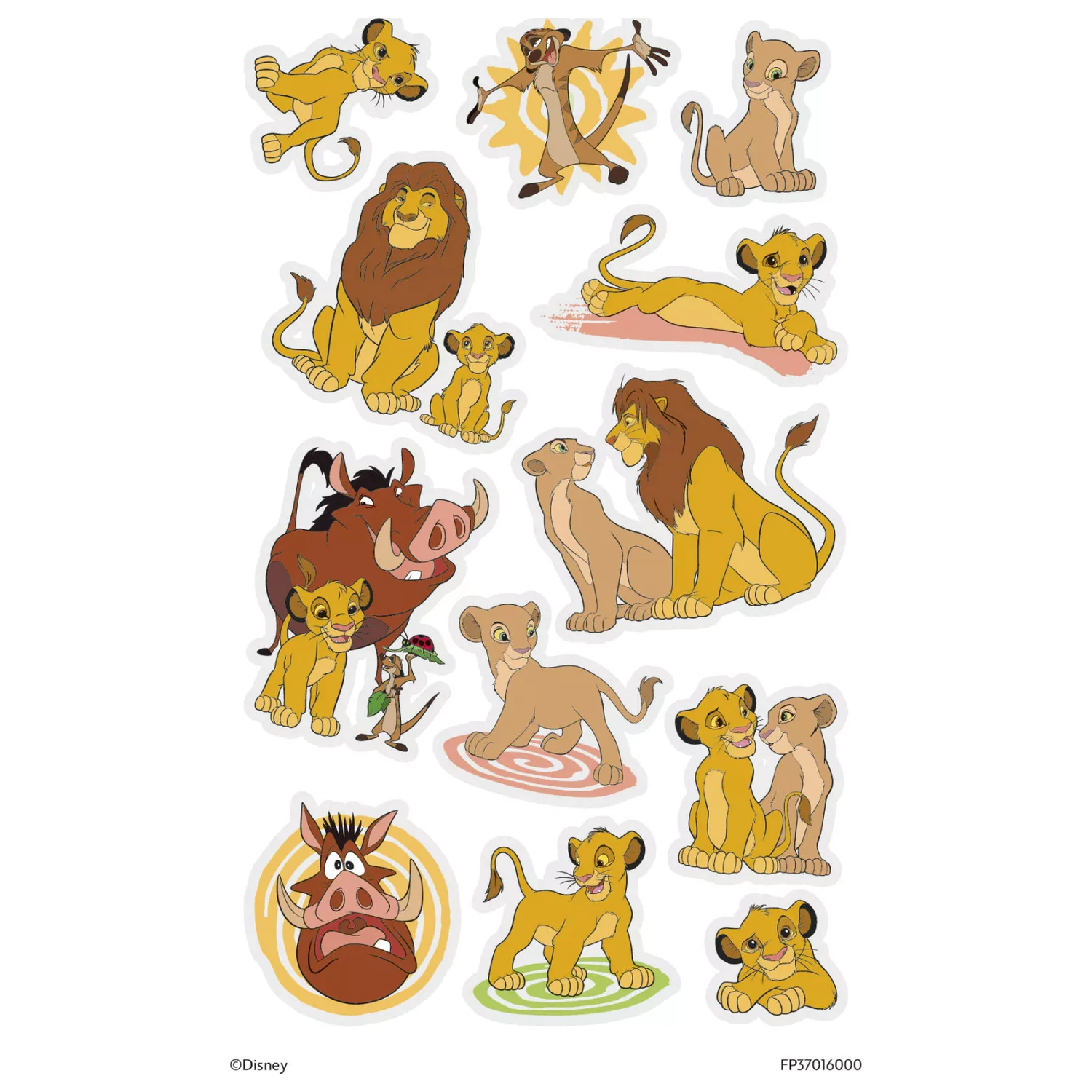 Disney The Lion King Fun tattoo 12-piece set product photo