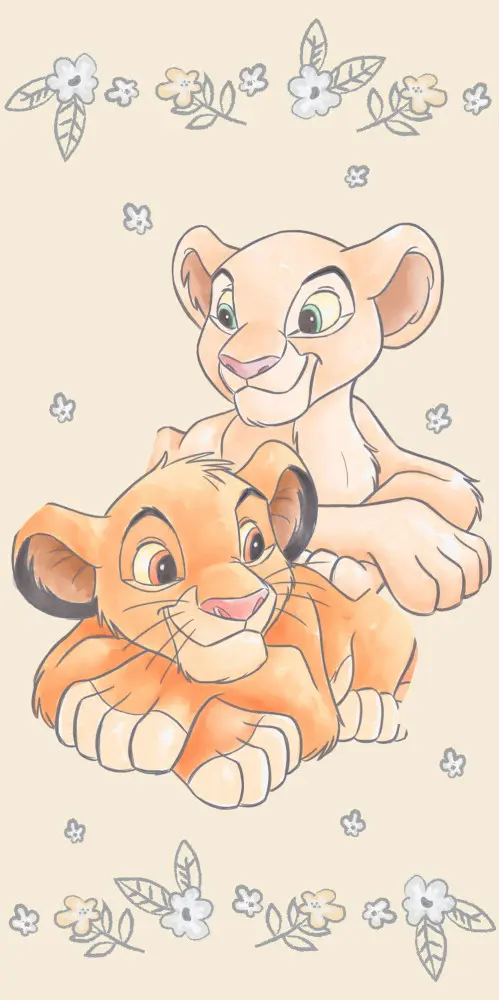 Disney The Lion King Bath Towel, Beach Towel Yellow 70*140cm product photo