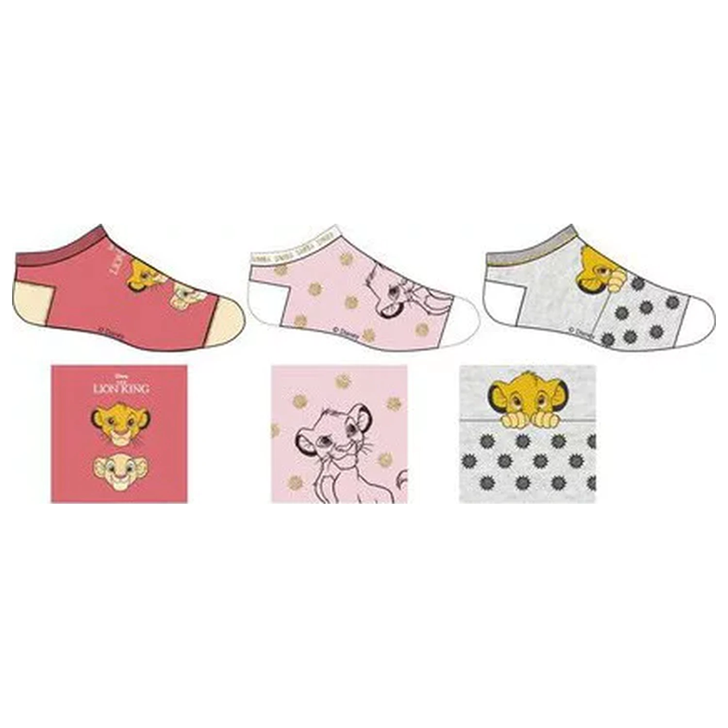 Disney The Lion King Spots Children's Secret Socks 27/30 product photo
