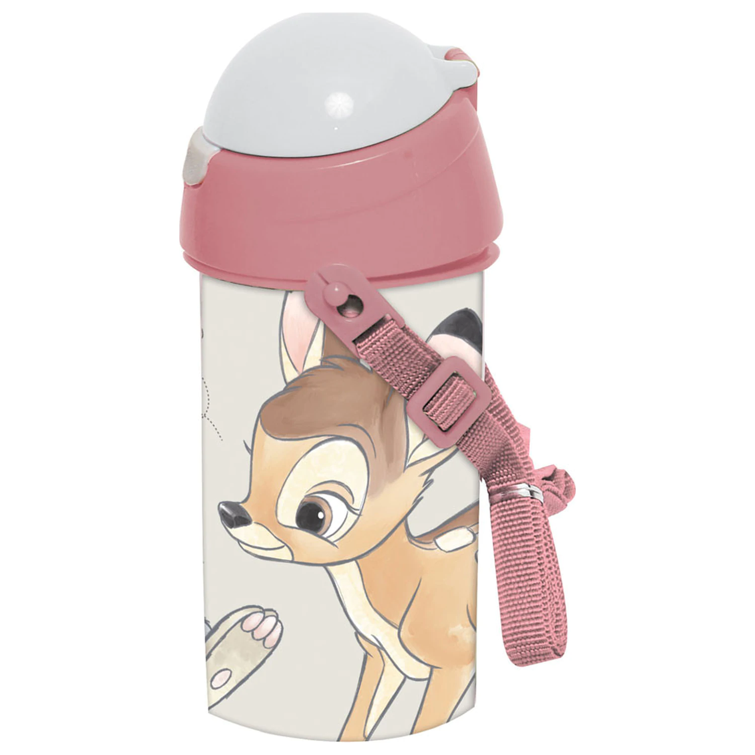 Disney Bambi Cute Plastic Straw Bottle with Hanger 500 ml product photo