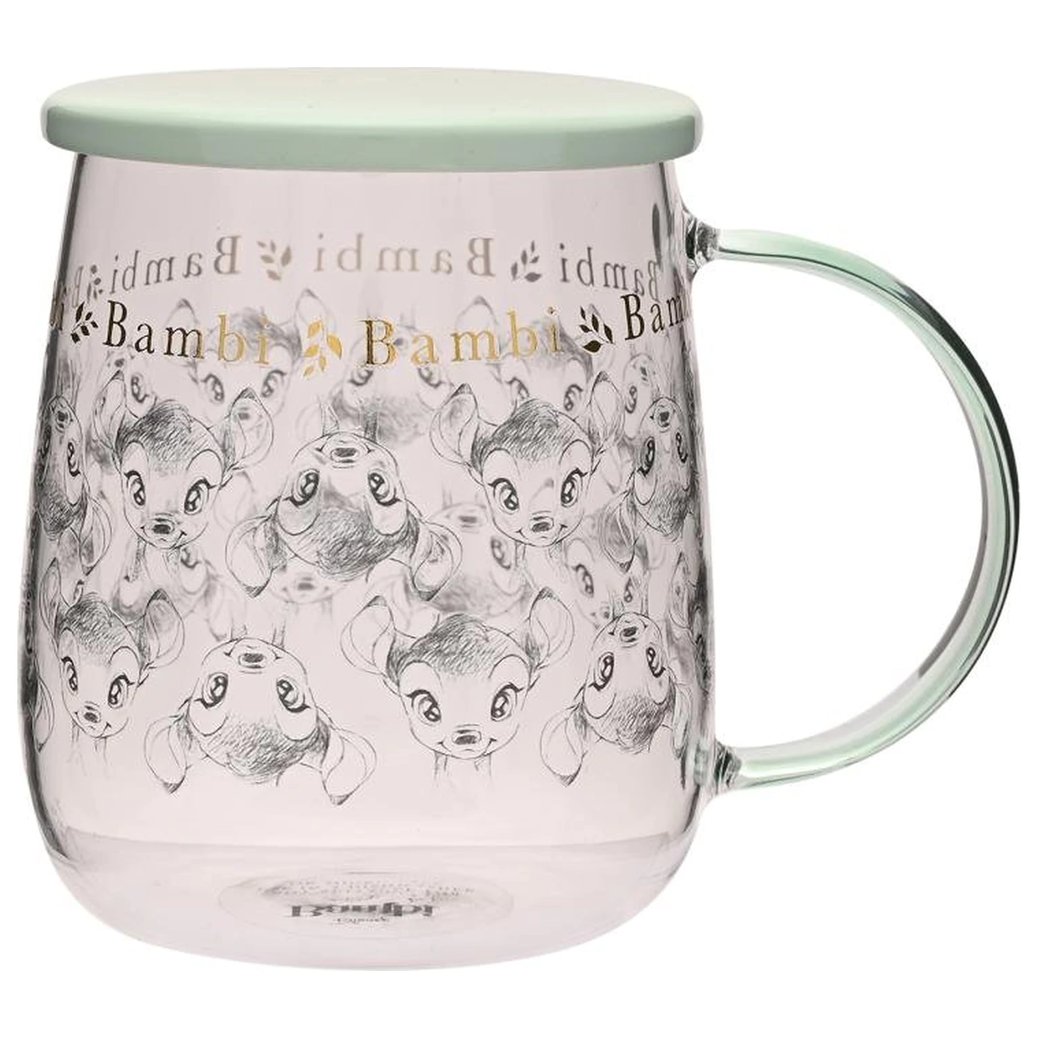 Disney Bambi Glass Mug with Lid 532ml product photo
