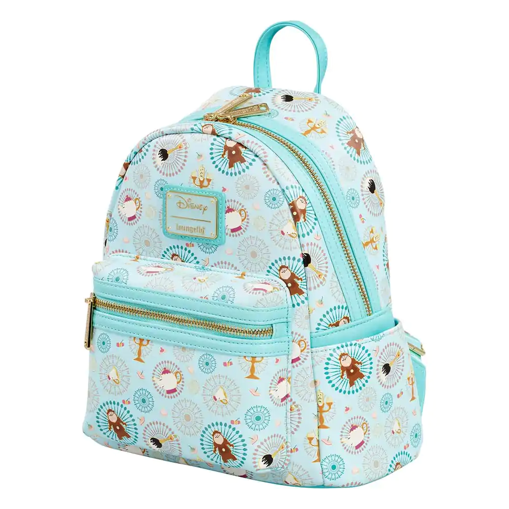 Disney by Loungefly Mini Backpack Beauty and the Beast Be our guest AOP product photo
