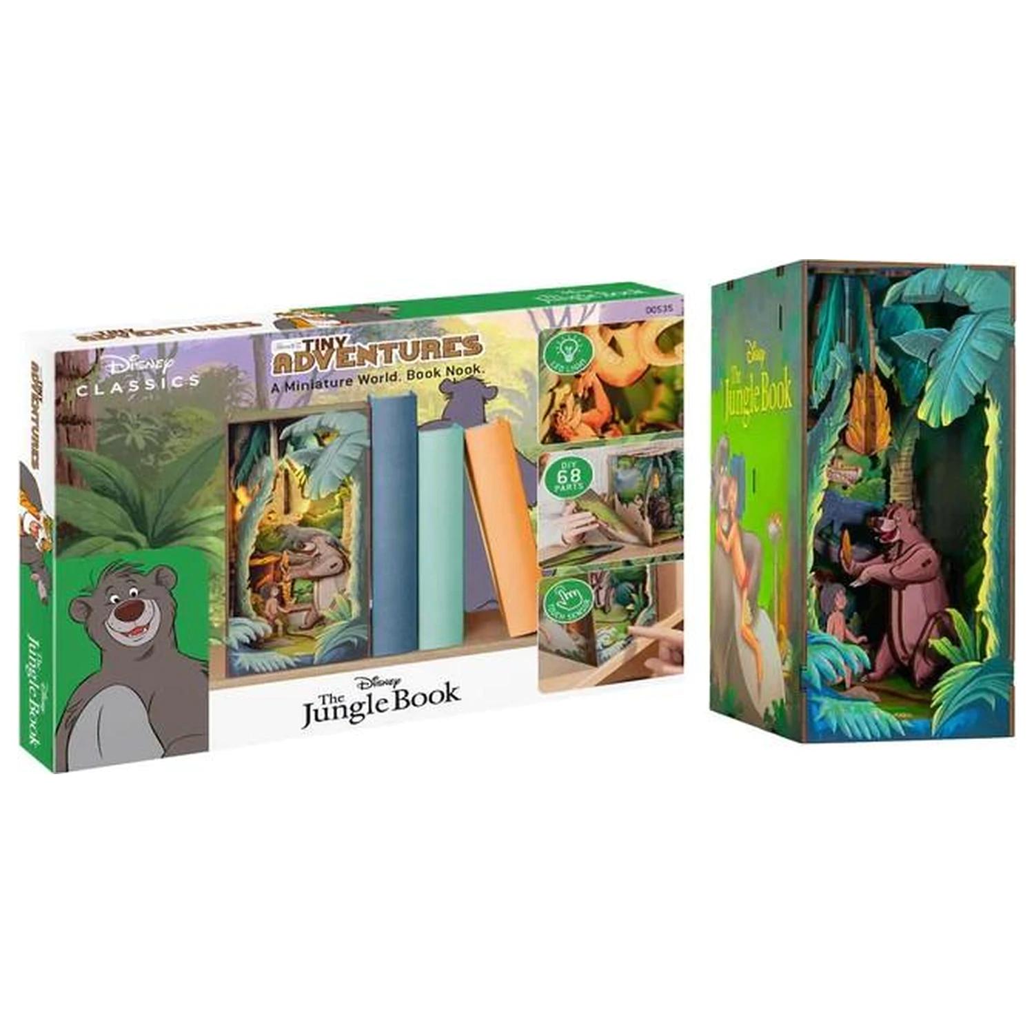 Disney Book Nook Kit The Jungle Book 68pc + LED Light product photo