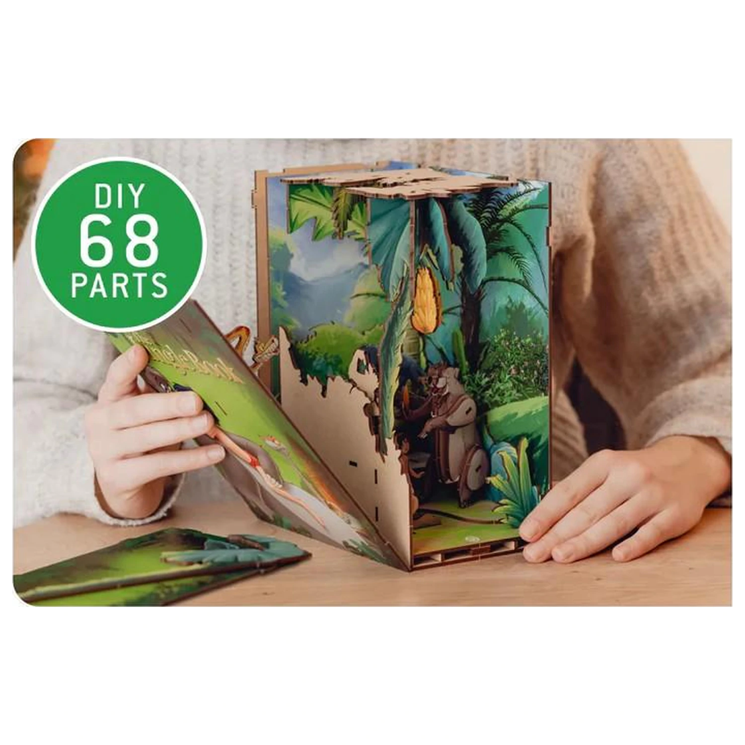 Disney Book Nook Kit The Jungle Book 68pc + LED Light product photo