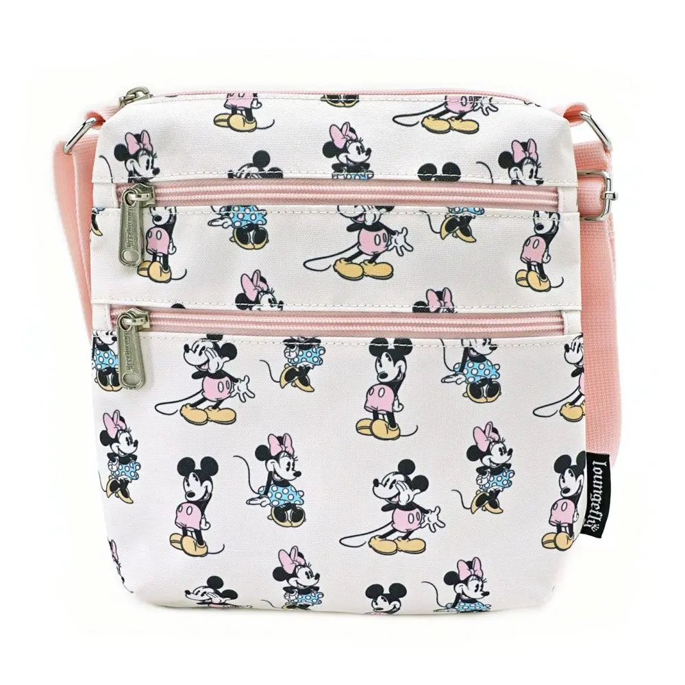 Disney by Loungefly Passport Bag Pastel Minnie Mickey AOP termékfotó