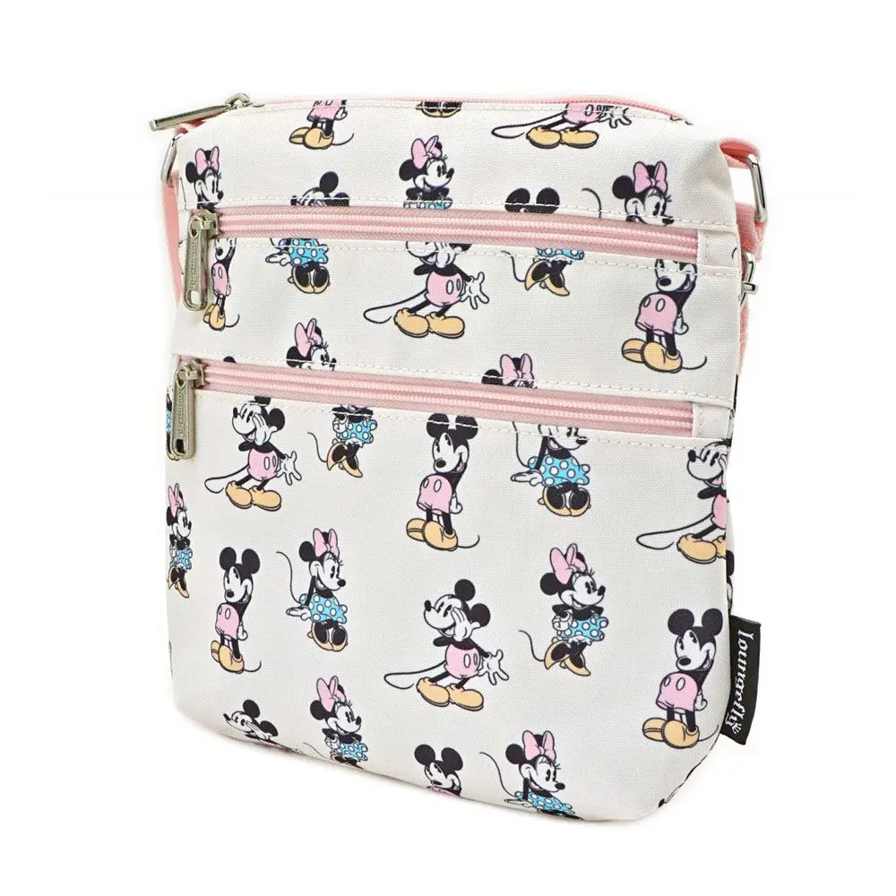 Disney by Loungefly Passport Bag Pastel Minnie Mickey AOP termékfotó