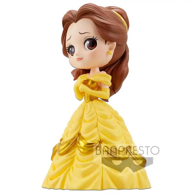 Disney Q Posket Mini Figure Belle A Normal Color Version 14 cm product photo