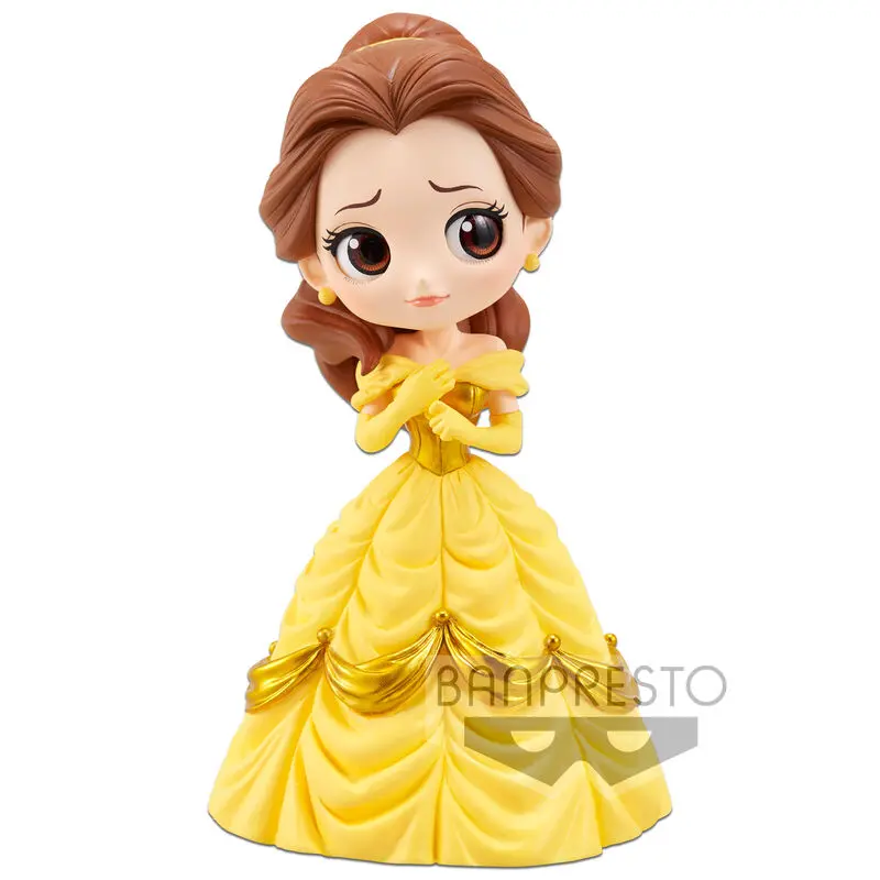 Disney Q Posket Mini Figure Belle A Normal Color Version 14 cm product photo