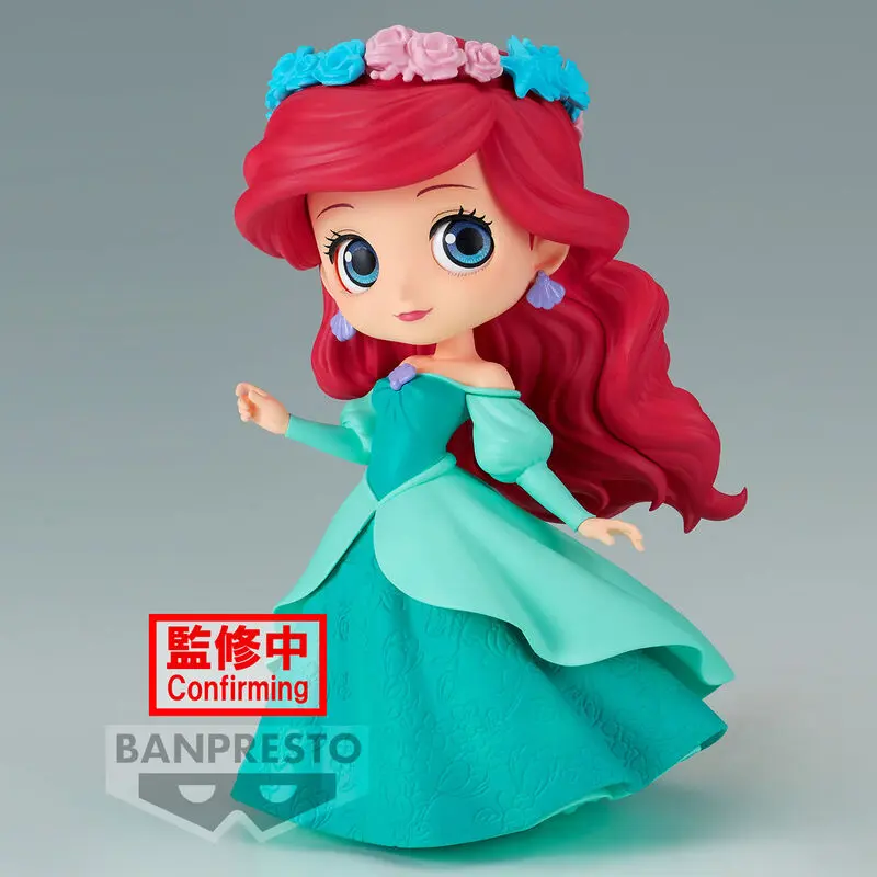 Disney Characters Flower Style Ariel Q Posket A figure 14cm product photo